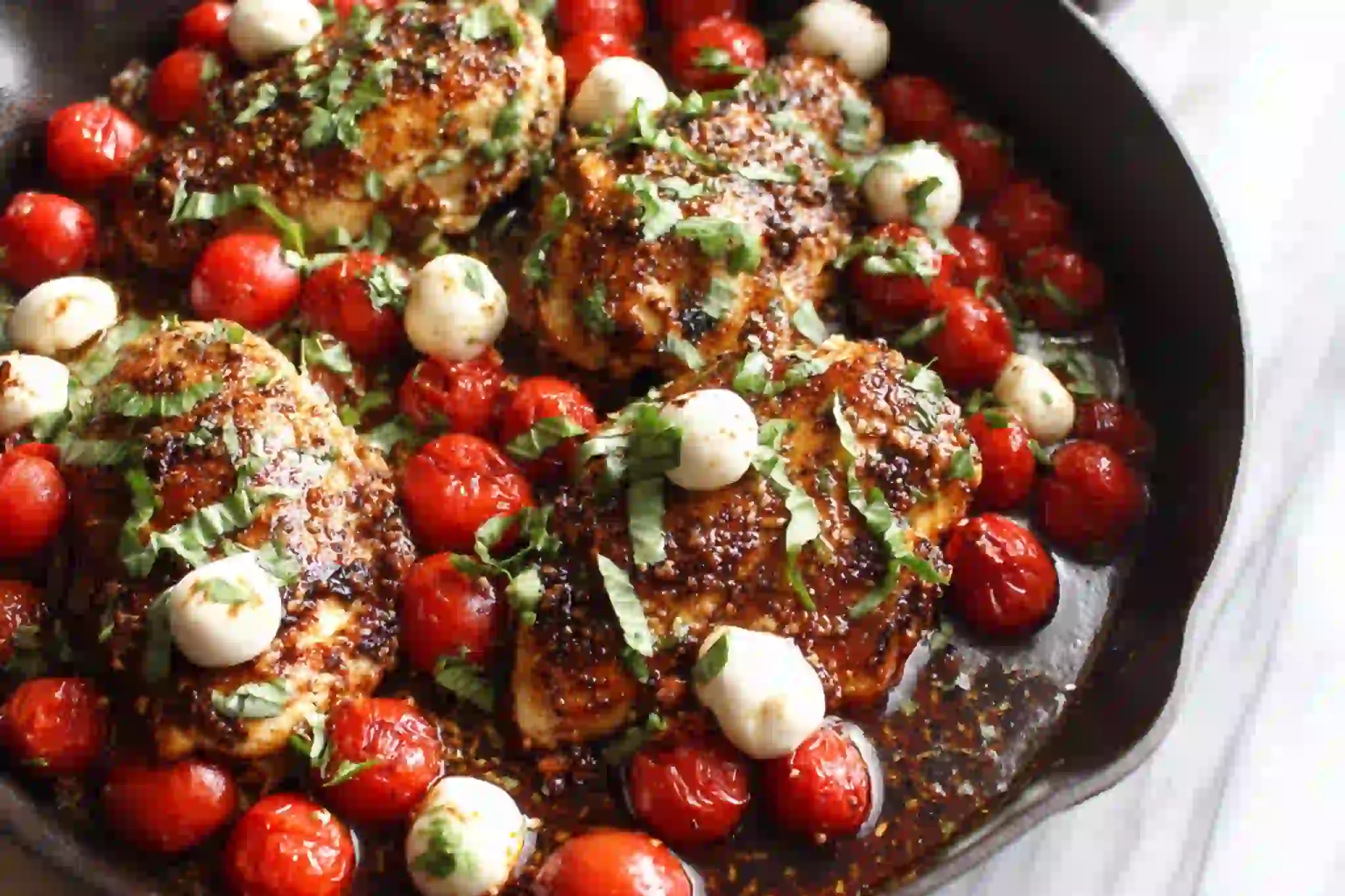 Easy Balsamic Glazed One Pan Chicken