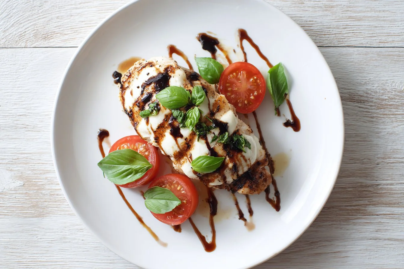 Grilled Balsamic Caprese Chicken