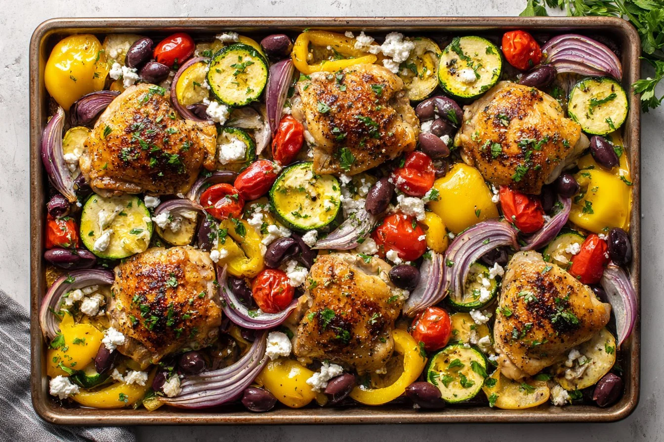 Greek Sheet Pan Chicken Dinner