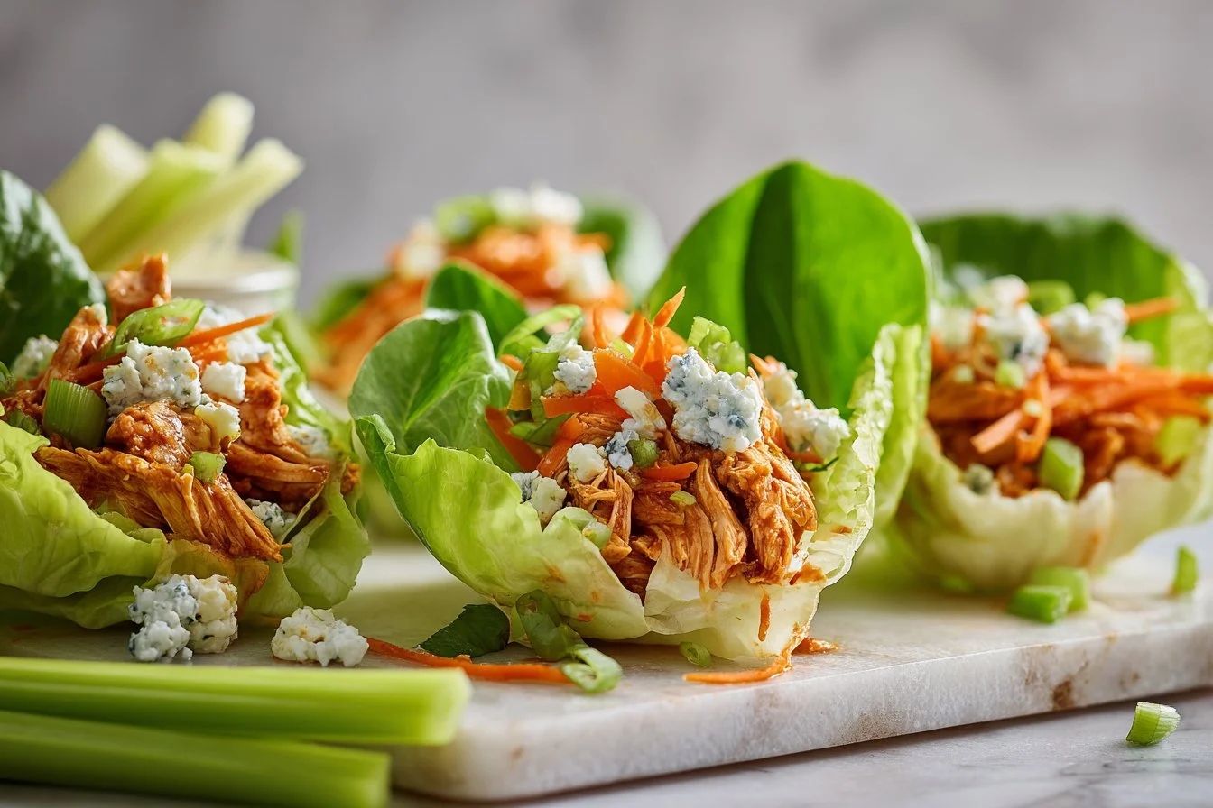 Buffalo Chicken Lettuce Wraps