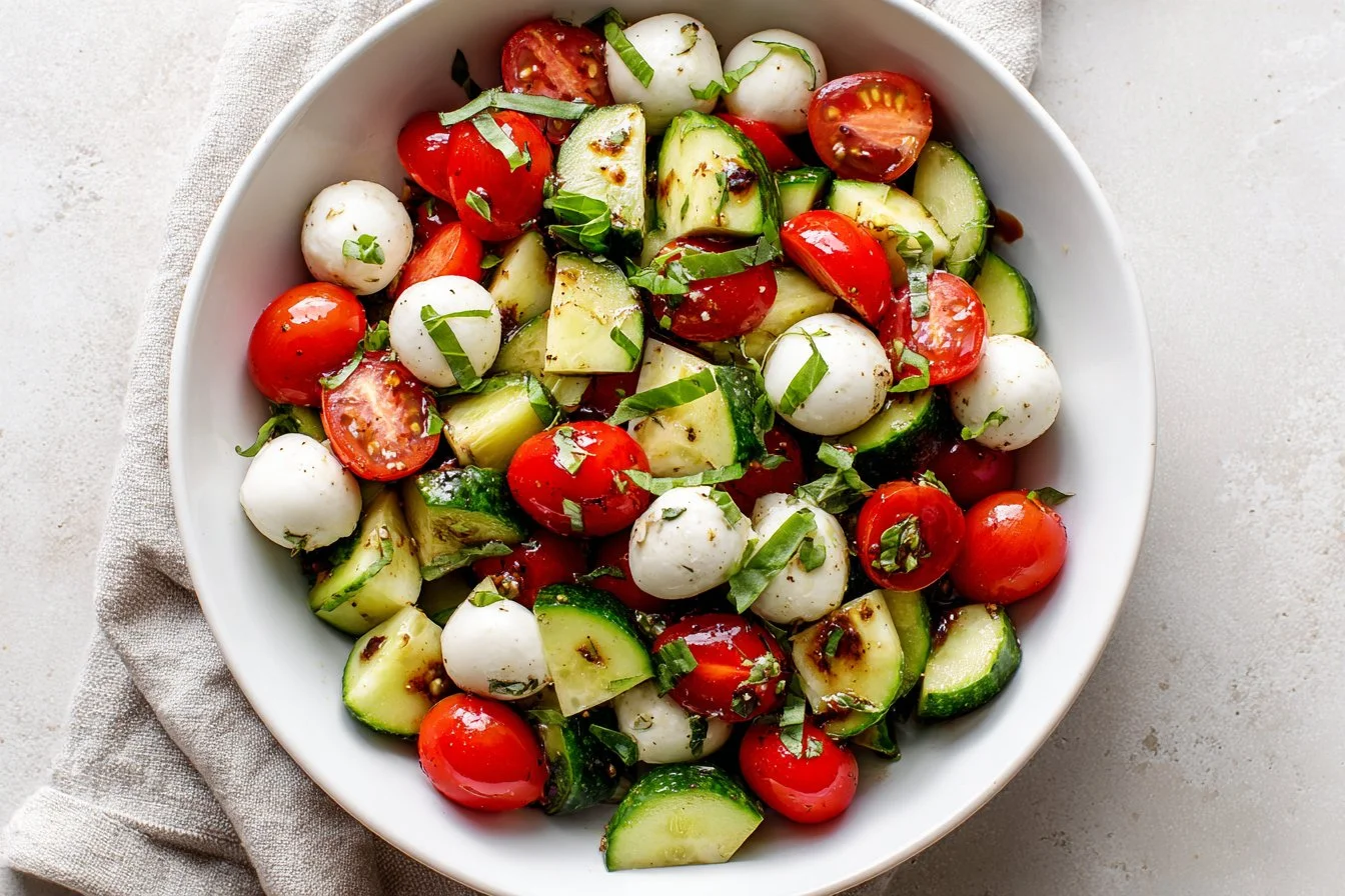 Cucumber Caprese Salad
