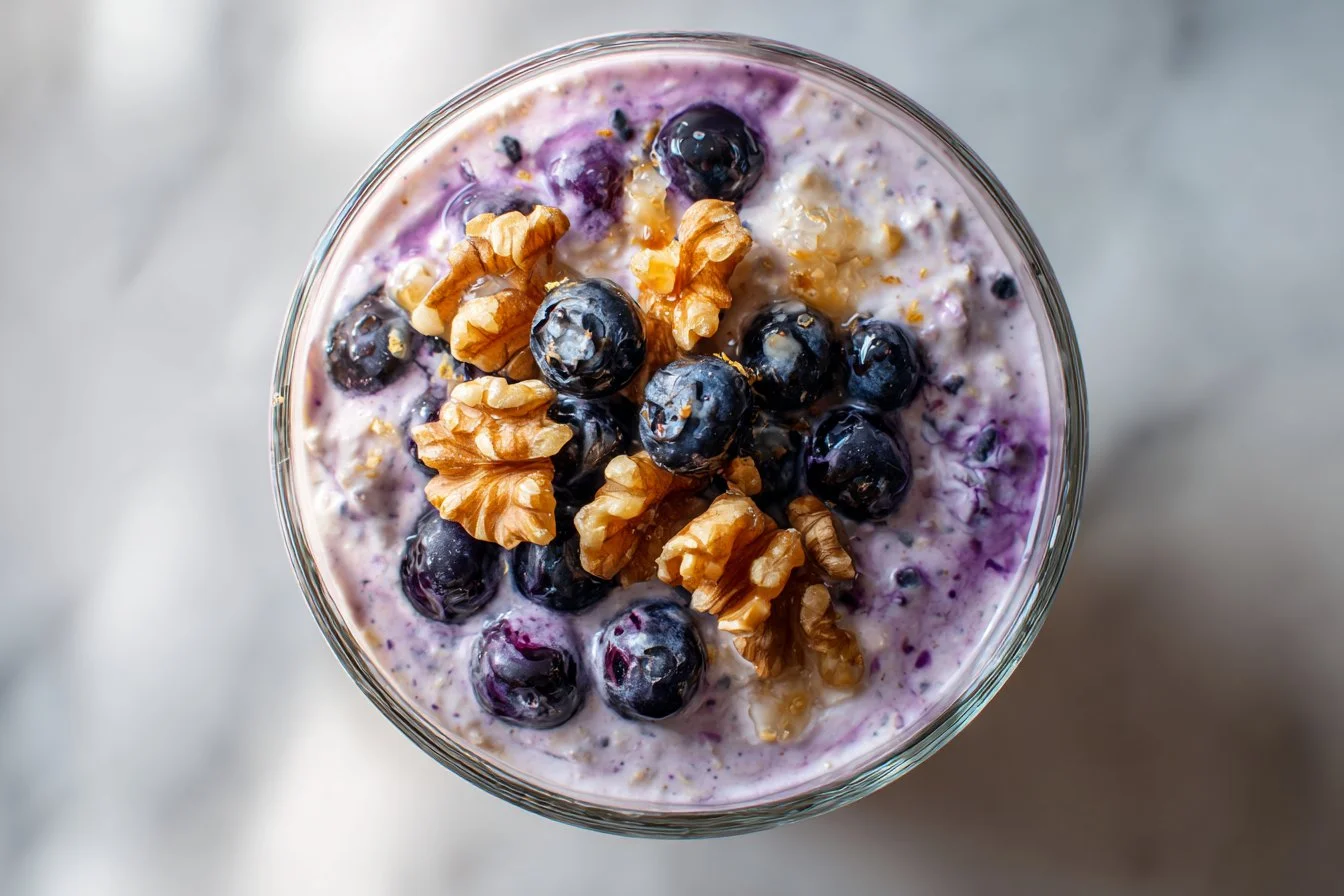 Blueberry Yogurt Overnight Oats