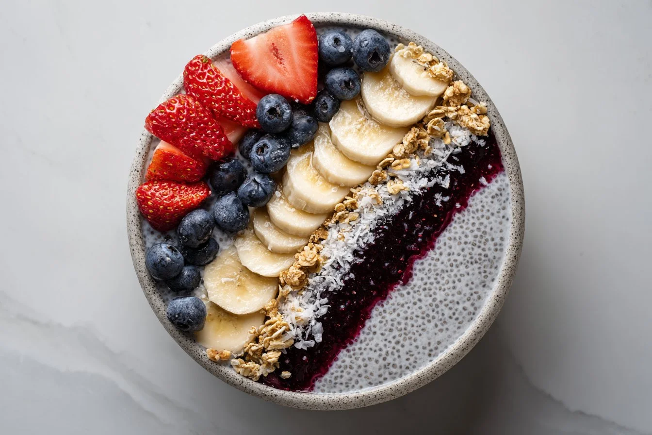 Coconut Berry Chia Pudding