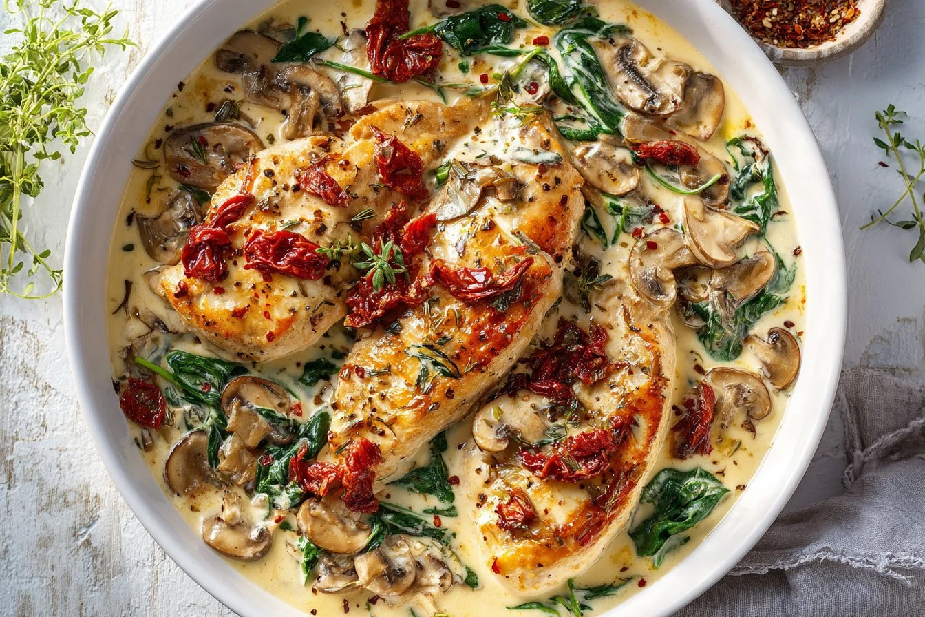 Creamy Tuscan Chicken Bake