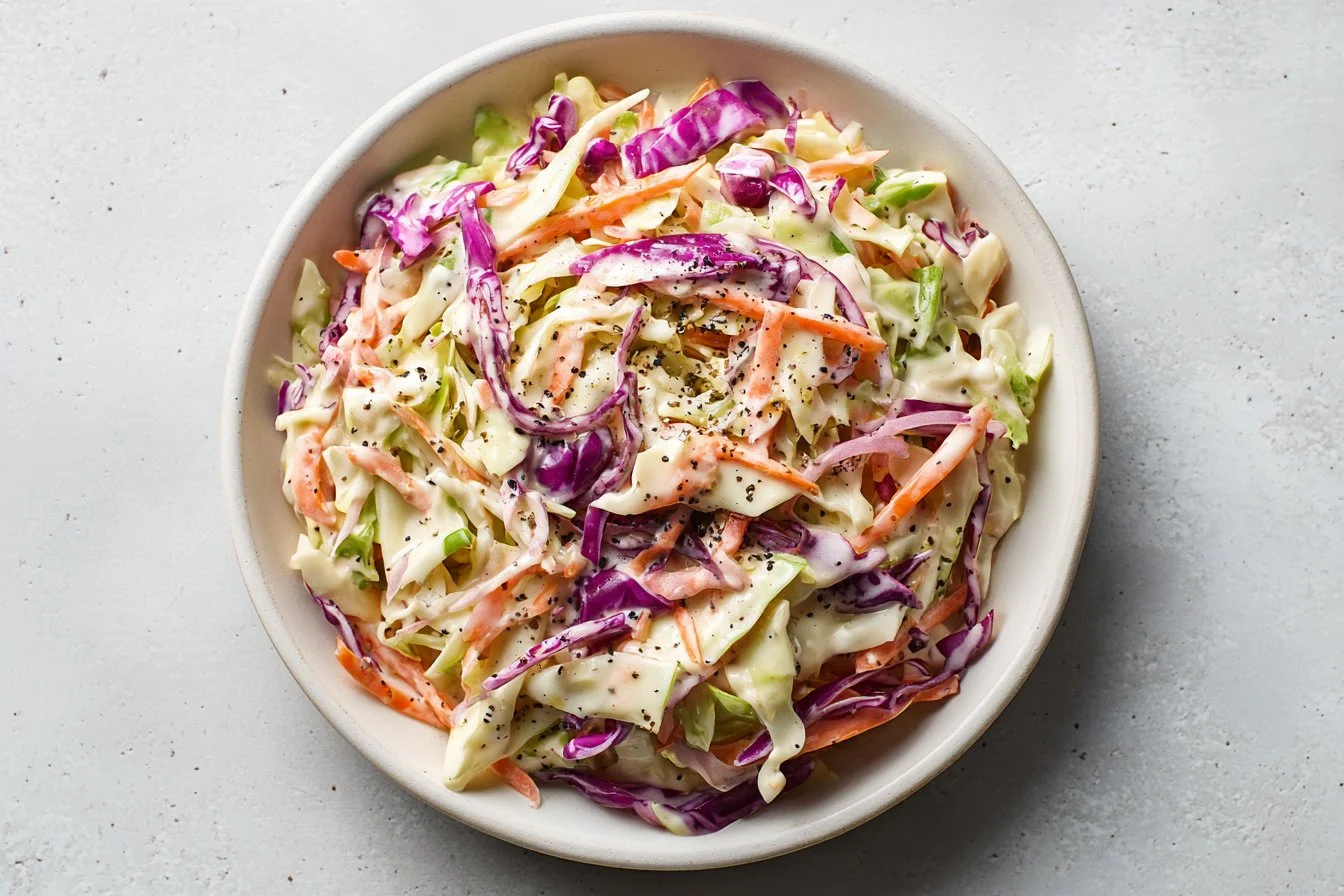 Easy Creamy Coleslaw Recipe