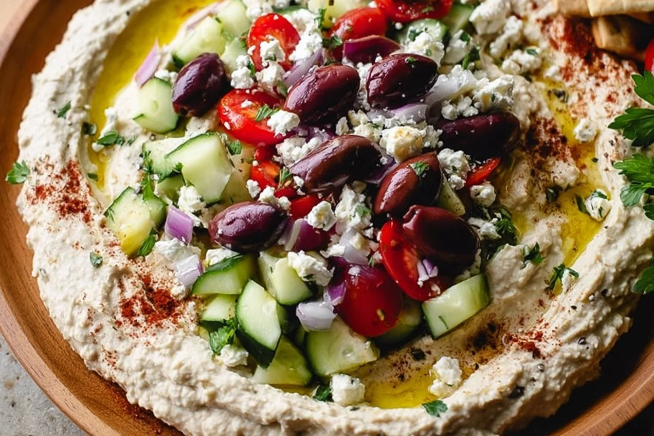 Mediterranean Hummus Dip Platter