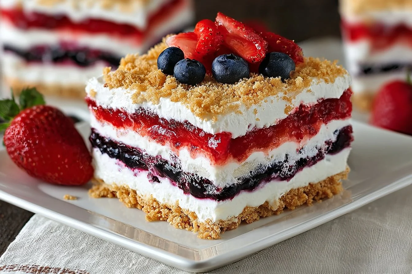 Patriotic Mixed Berry Dessert