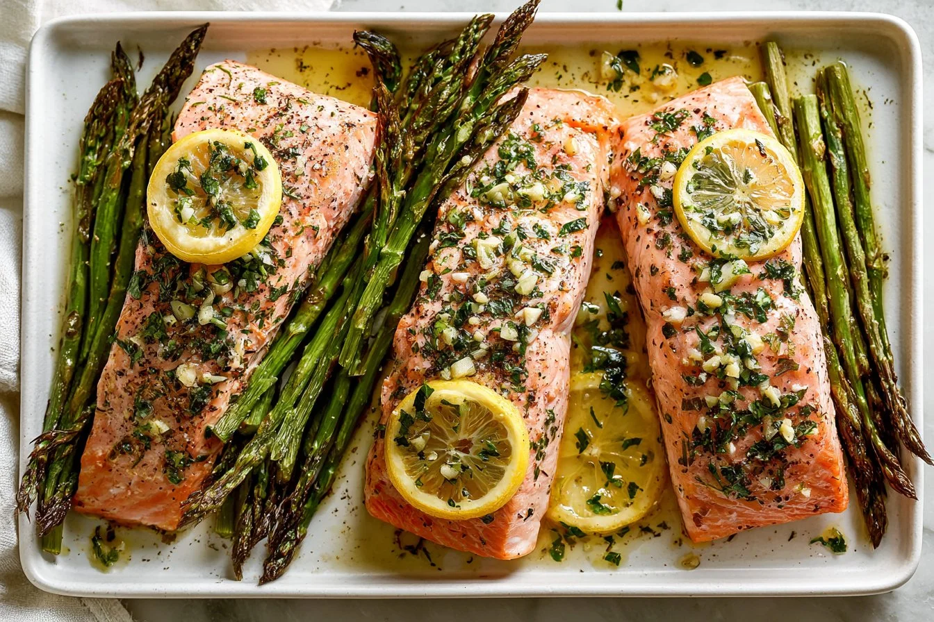 Baked Lemon Garlic Salmon