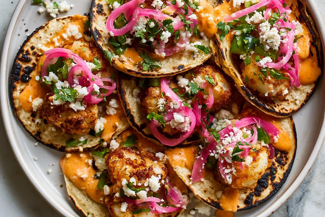 Chipotle Mayo Shrimp Tacos