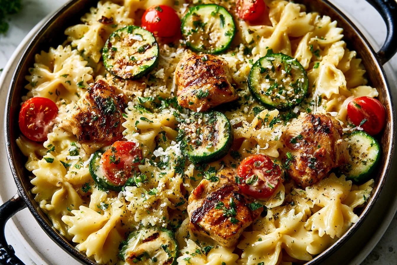 Creamy Chicken Pasta Primavera