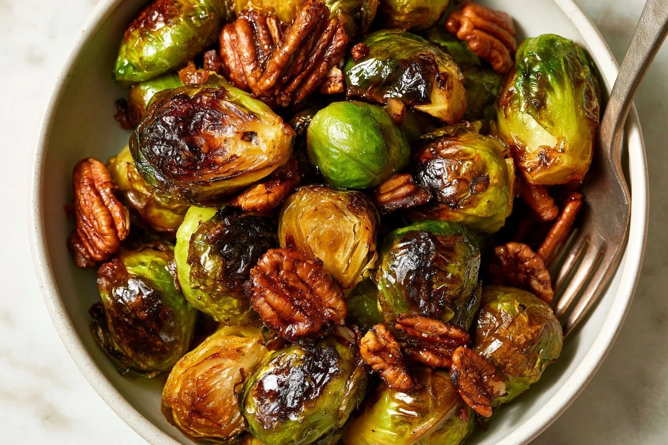 Maple-Balsamic Roasted Brussels Sprouts